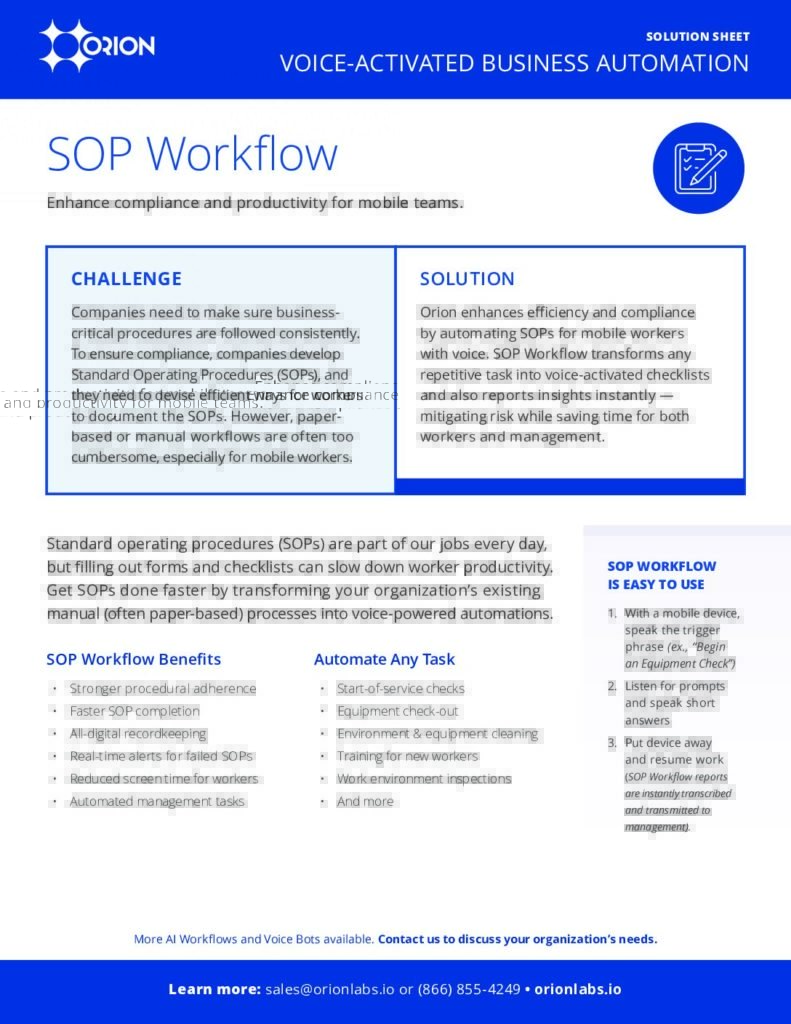 Orion-Labs-SOP-Workflow-Voice-Activated-Business-Automation- Orion-Labs-SOP-Workflow-Voice-Activated-Business-Automation-
