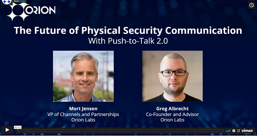future of physical security with push-to-talk 2.0