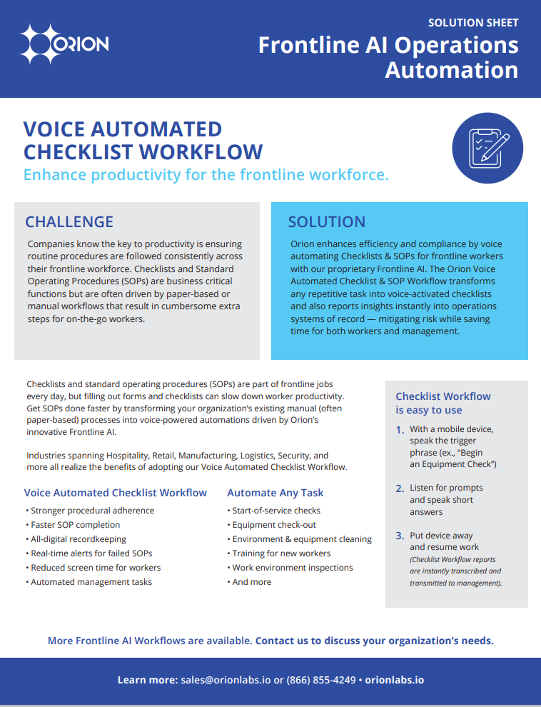 voice automated checklist image 2023
